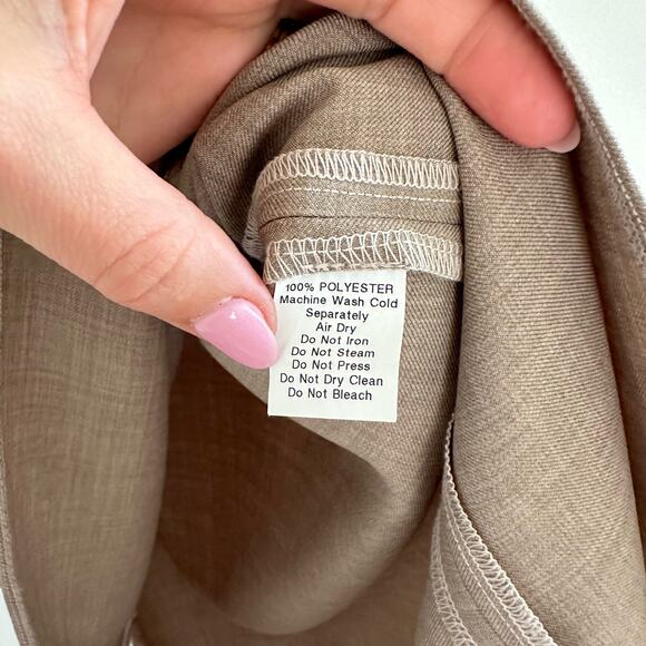 Hackwith Design House High Low Hem Sleeveless Mini Dress Brown M - Picture 7 of 8